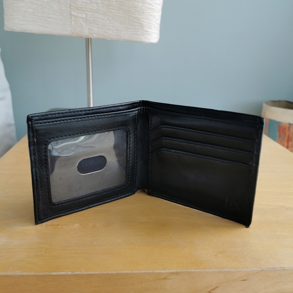 Quicksilver leather black wallet - Picture 4 of 5
